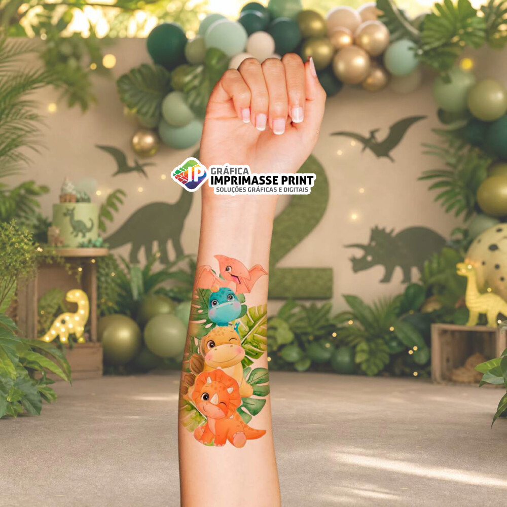 Tatuagem Temporária Personalizada - Folha A4