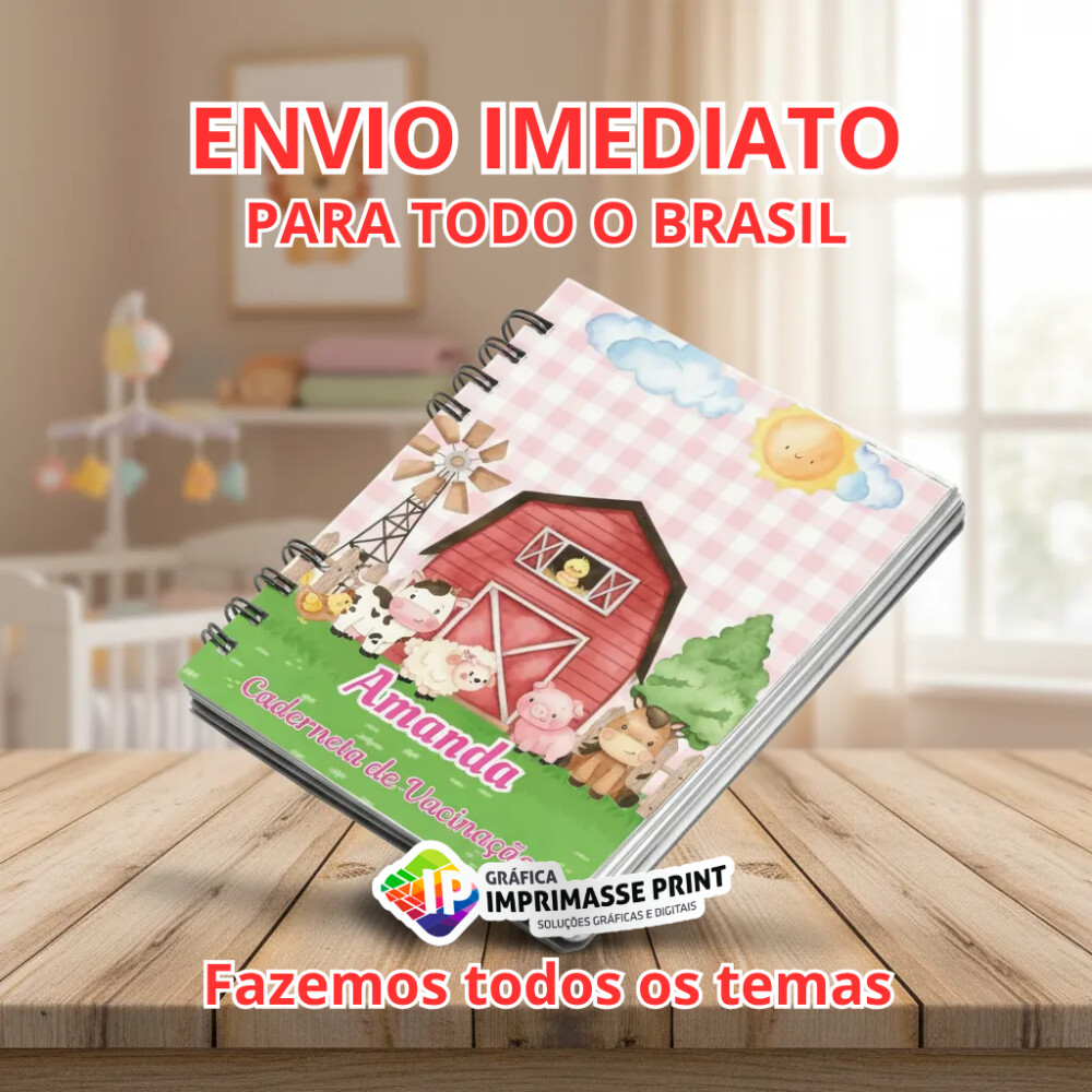 Caderneta De Vacinação Personalizada I Fazemos Todos Temas