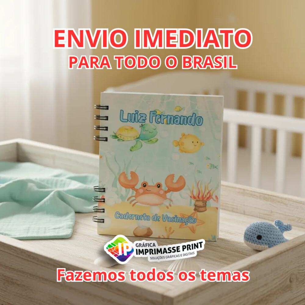 Caderneta De Vacinação Personalizada I Fazemos Todos Temas
