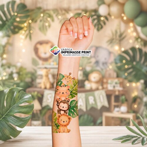 Tatuagem Temporária Personalizada - Folha A4