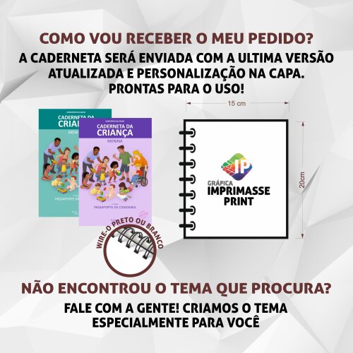Caderneta De Vacinação Personalizada I Fazemos Todos Temas