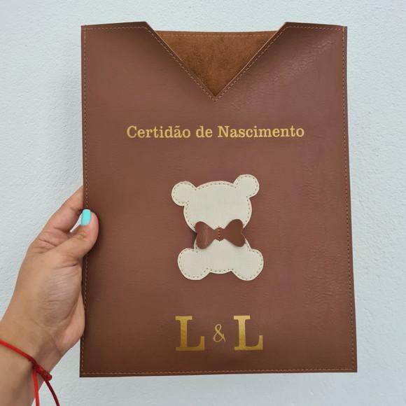 Capa para Certidão de Nascimento em Sintético - Personalizo