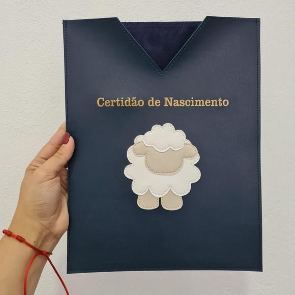 Capa para Certidão de Nascimento em Sintético - Personalizo