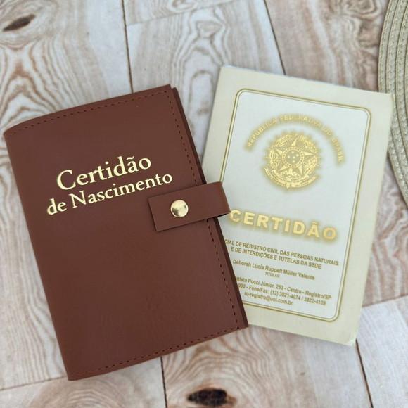 Capa Porta Certidão de Nasc - Só Cabe a Cert Dobrada