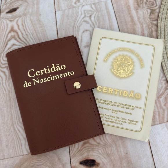 Capa Porta Certidão de Nasc - Só Cabe a Cert Dobrada