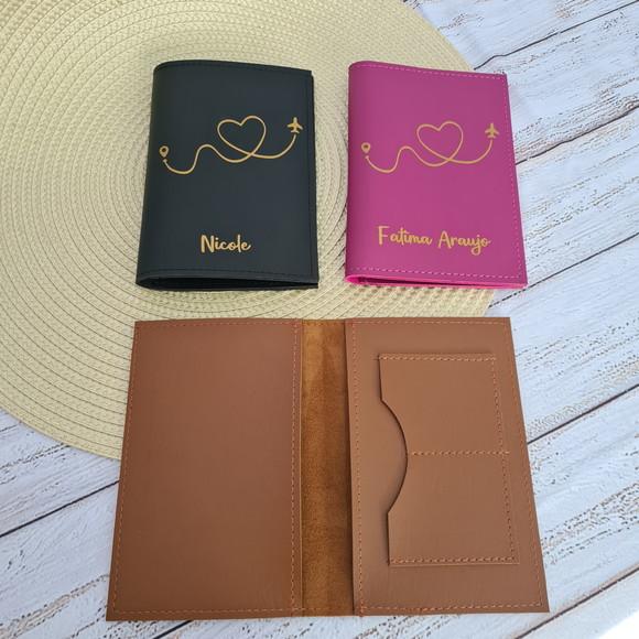 Capa Porta Passaporte Duplo ou Individual - Personalizo