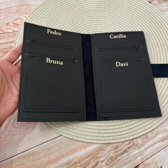 Capa Porta Passaporte Família / 4 Lugares - Personalizado