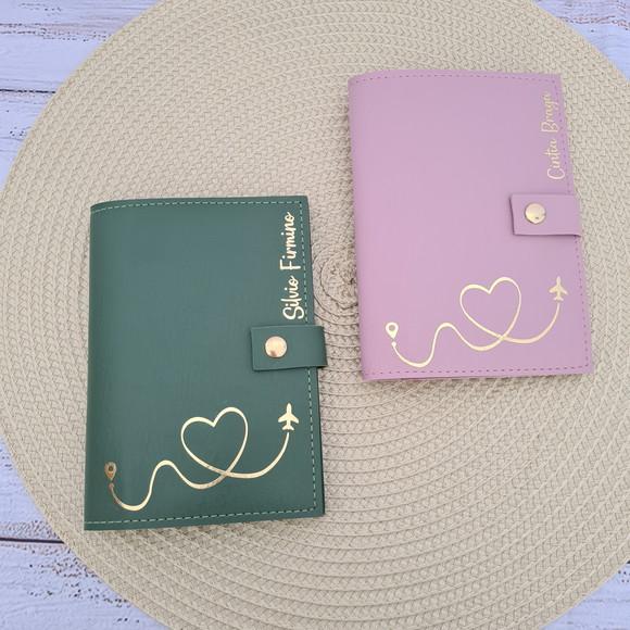 Capa Porta Passaporte Duplo ou Individual - Personalizo