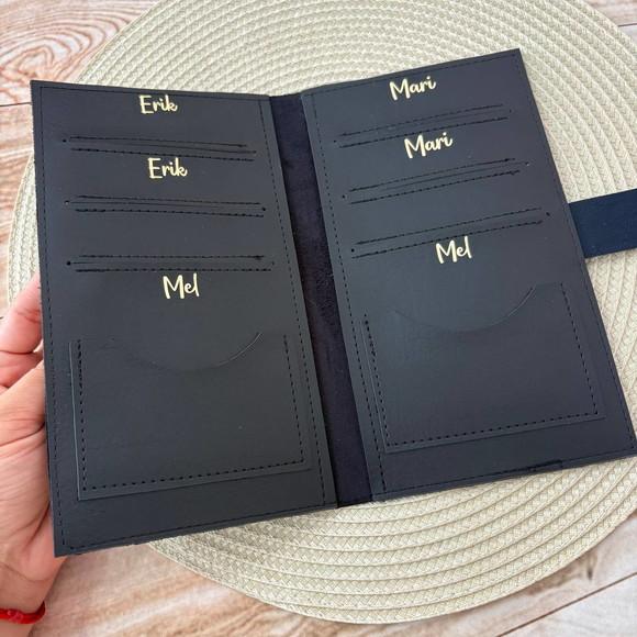 Capa Porta Passaporte Família / 6 Lugares - Personalizado