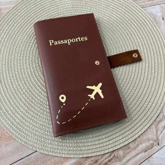 Capa Porta Passaporte Família / 6 Lugares - Personalizado