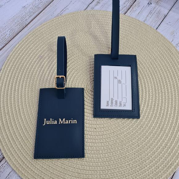 Tag de Mala com Identificação no Verso - Personalizada