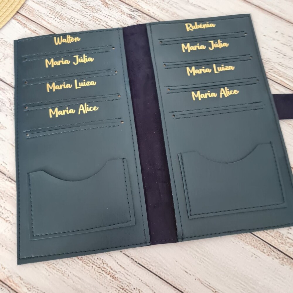 Capa Porta Passaporte Família / 8 Lugares - Personalizado