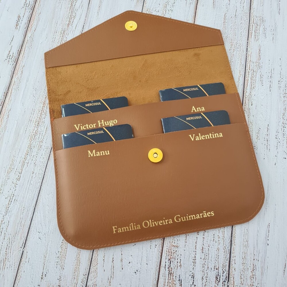 Pasta envelope porta passaportes e documentos - organizadores e b