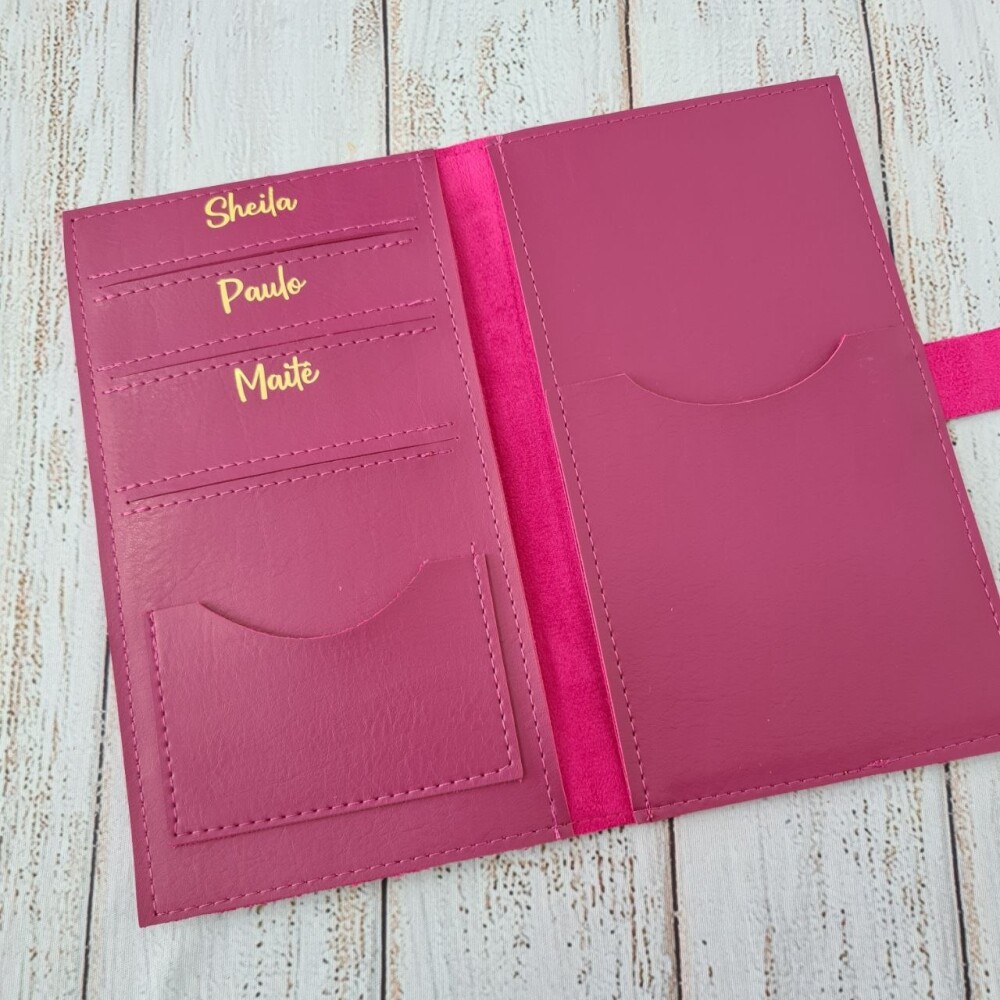 Capa para 3 Passaporte em Sintético Família
