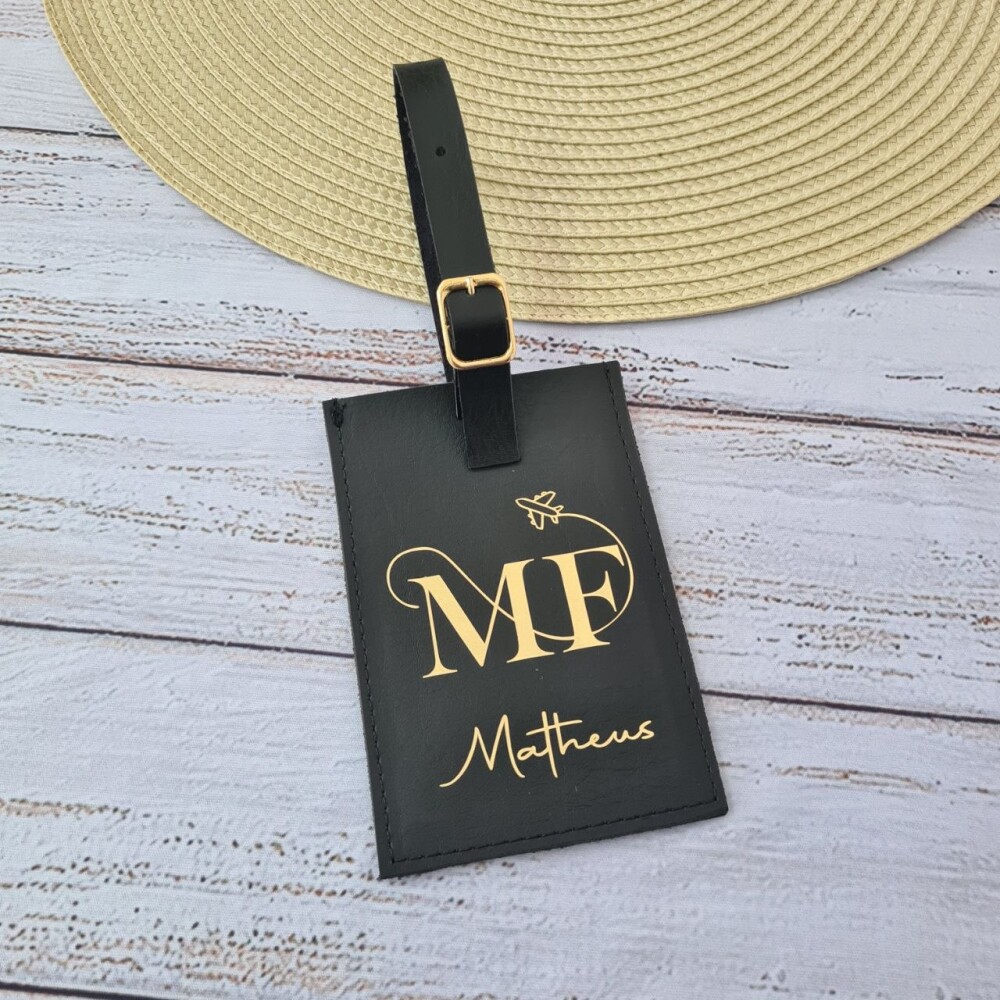 Tag de Mala com Identificação no Verso - Personalizada