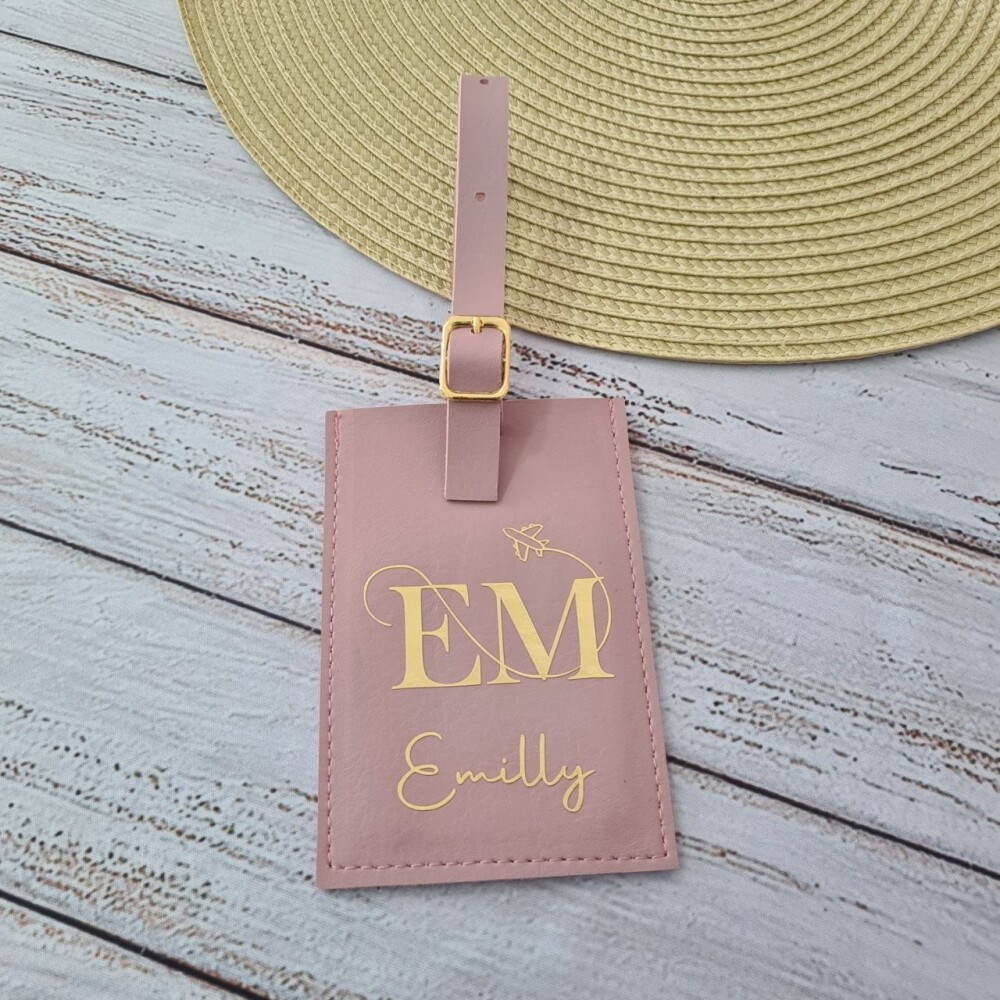 Tag de Mala com Identificação no Verso - Personalizada