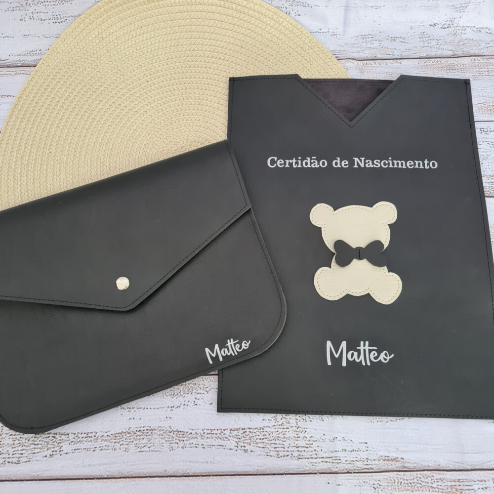 Capa Caderneta de Vacinação e Capa Certidão de Nascimento