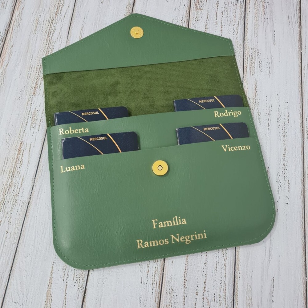Pasta envelope porta passaportes e documentos - organizadores e b