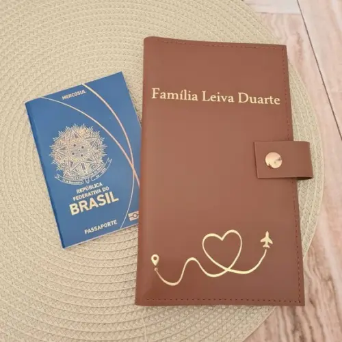 Capa para 3 Passaporte em Sintético Família