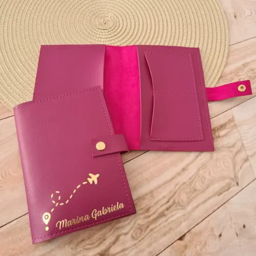 Capa Porta Passaporte Duplo ou Individual - Personalizo