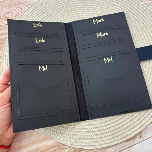 Capa Porta Passaporte Família / 6 Lugares - Personalizado