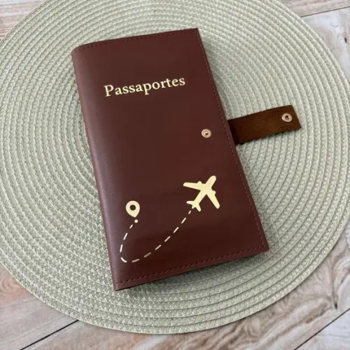 Capa Porta Passaporte Família / 6 Lugares - Personalizado