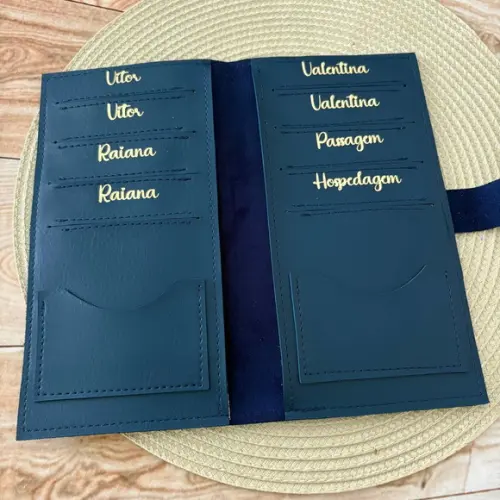 Capa Porta Passaporte Família / 8 Lugares - Personalizado