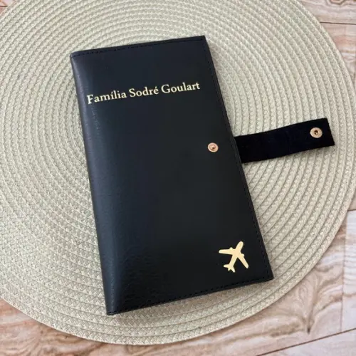 Capa Porta Passaporte Família / 8 Lugares - Personalizado
