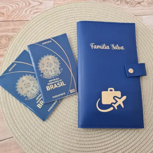 Capa Protetora para Passaporte Família - 4 Lugares