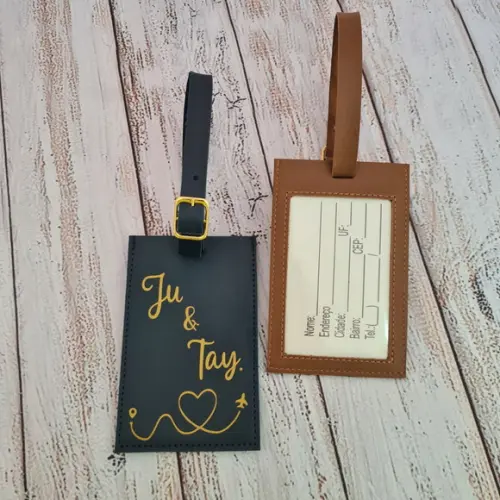Tag de Mala com Identificação no Verso - Personalizada
