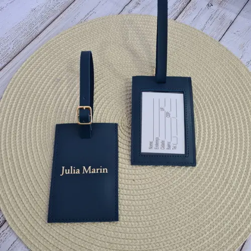 Tag de Mala com Identificação no Verso - Personalizada