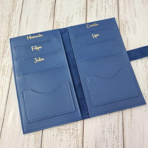 Capa Porta Passaporte Família / 6 Lugares - Personalizado