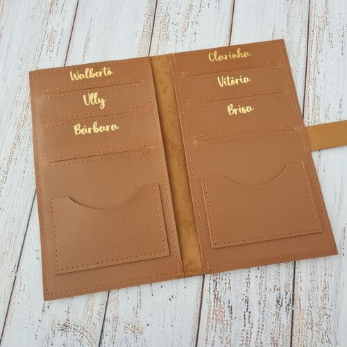Capa Porta Passaporte Família / 6 Lugares - Personalizado