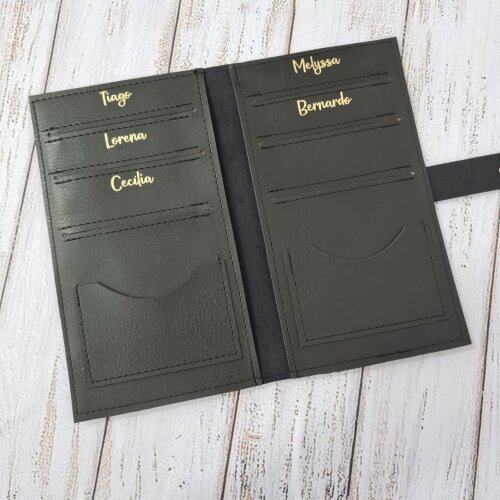 Capa Porta Passaporte Família / 6 Lugares - Personalizado