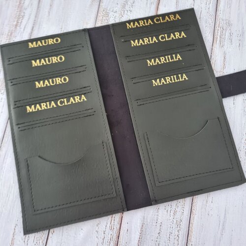 Capa Porta Passaporte Família / 8 Lugares - Personalizado