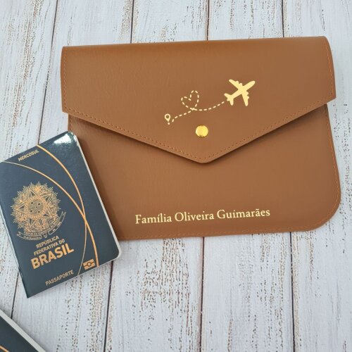 Pasta envelope porta passaportes e documentos - organizadores e b