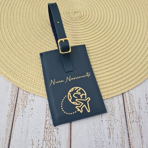 Tag de Mala com Identificação no Verso - Personalizada