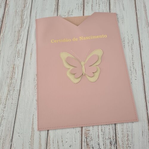 Capa para Certidão de Nascimento em Sintético - Personalizo