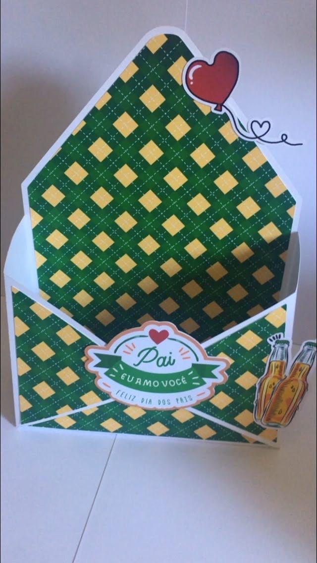 Caixa Envelope - Dia dos Pais/ dia das mães/ dia dos namorados/