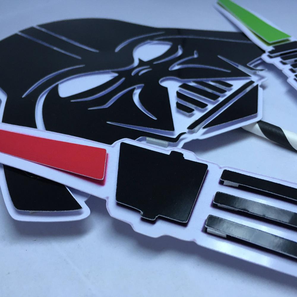 Topo de bolo em camadas