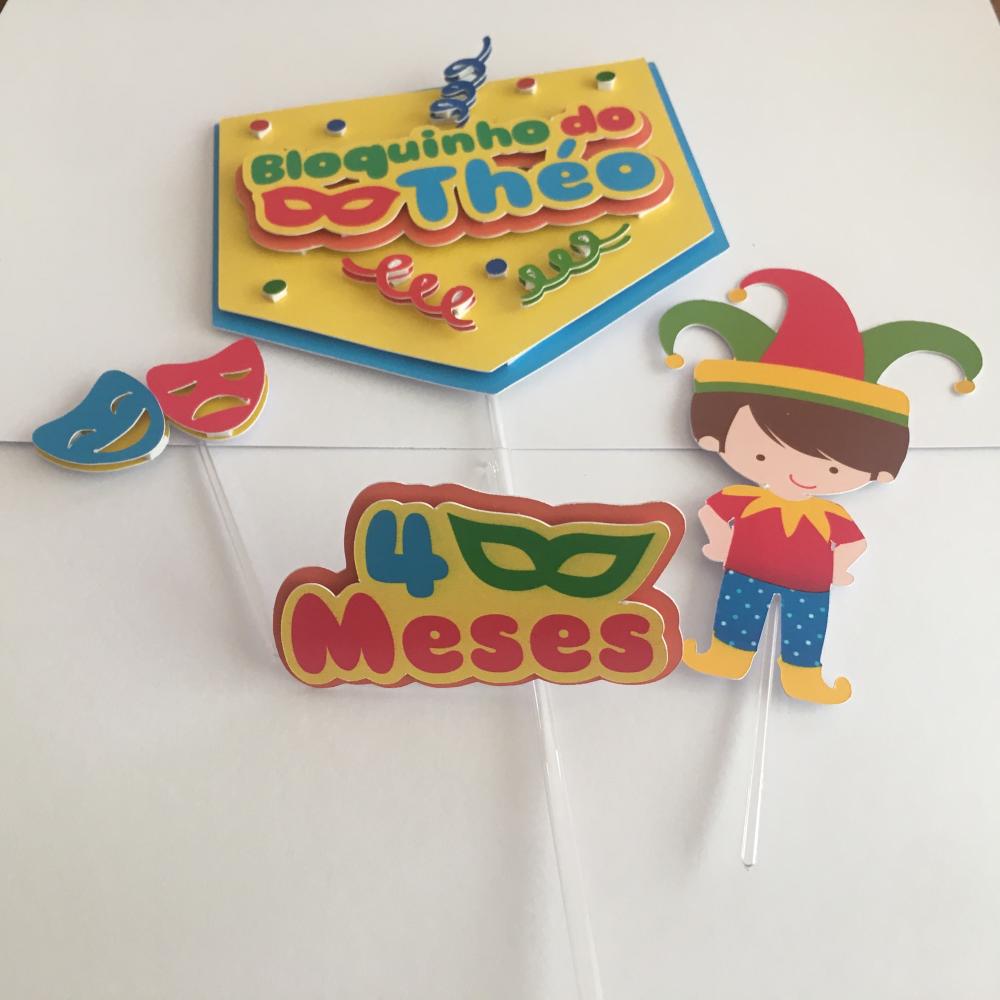 Topo de bolo em camadas