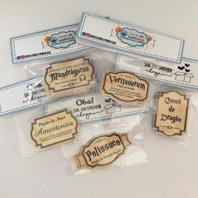 Rótulo Garrafinha Poção Mágica