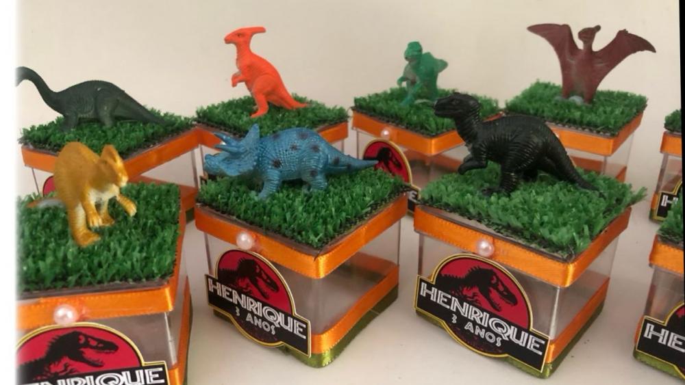 Caixa acrílica - Dinossauro