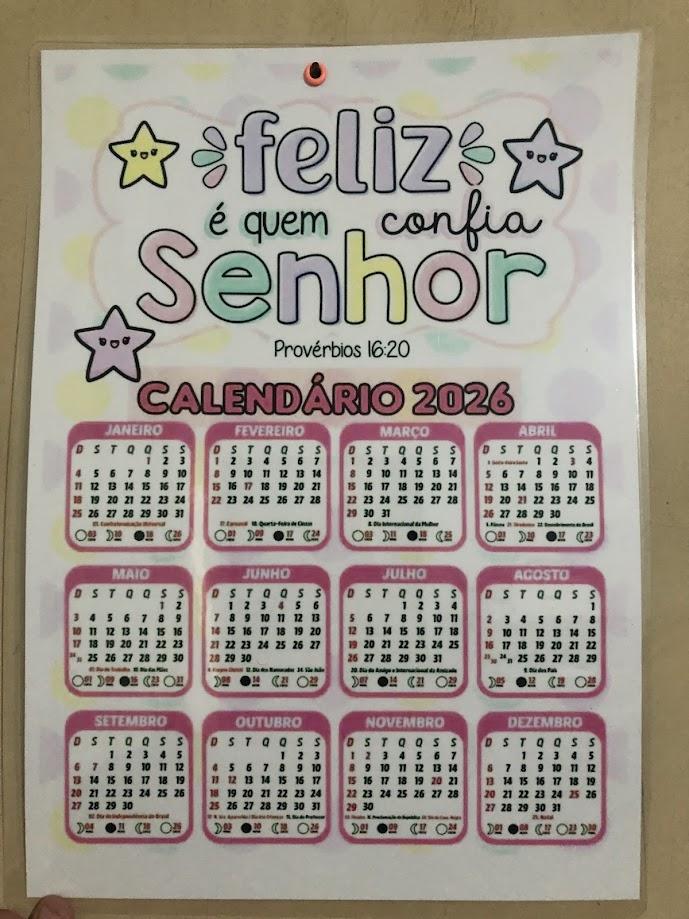 Calendário de parede