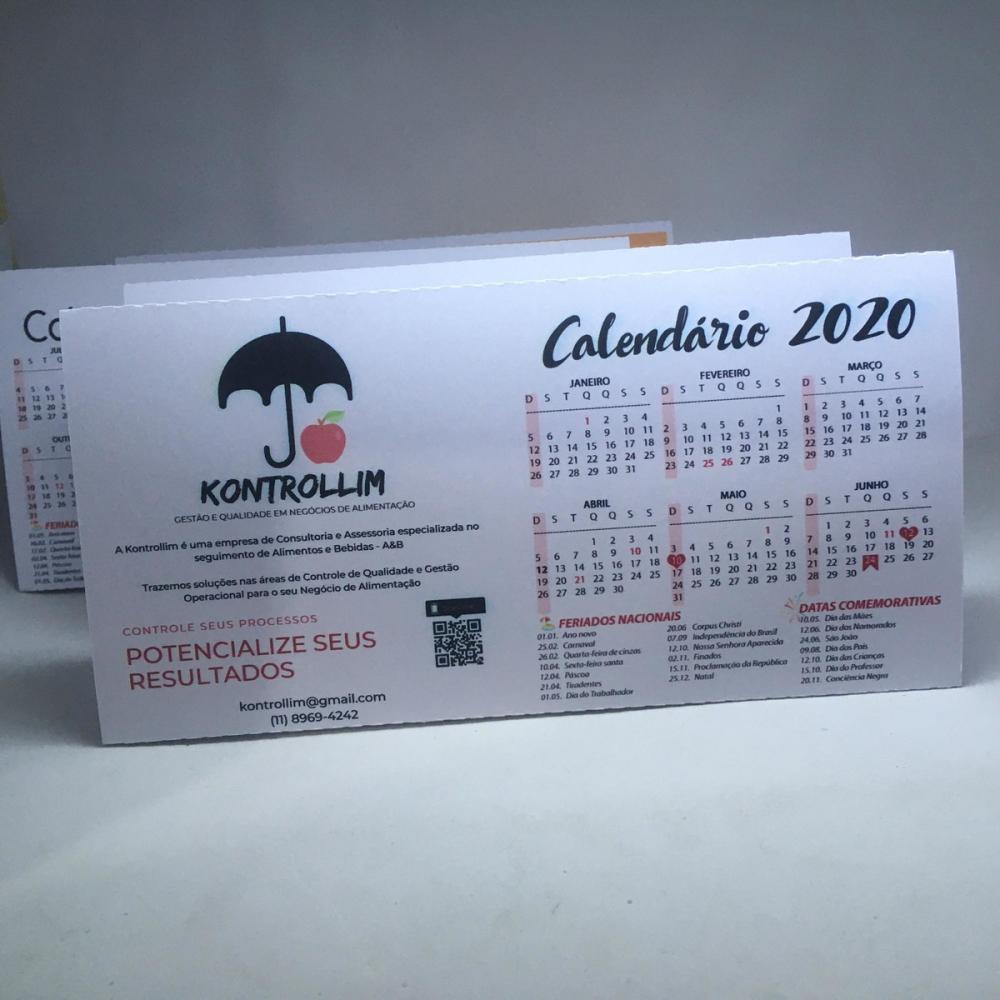 Calendário de mesa