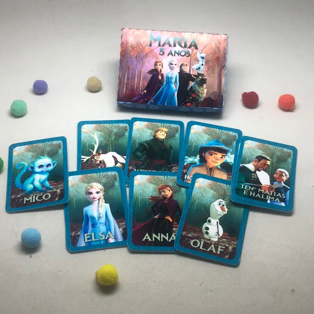 Mini jogo do mico e jogo da memoria 2 em 1 - Frozen filme