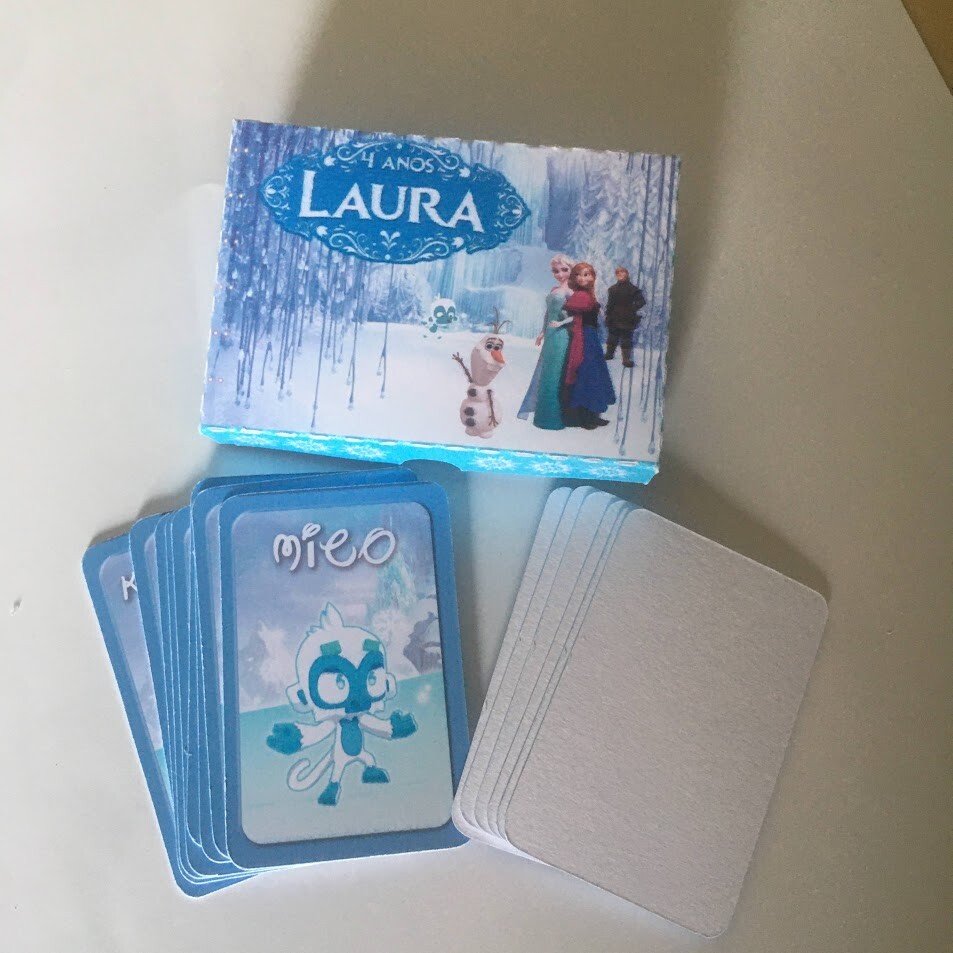 Mini jogo do mico e jogo da memoria 2 em 1 - Frozen