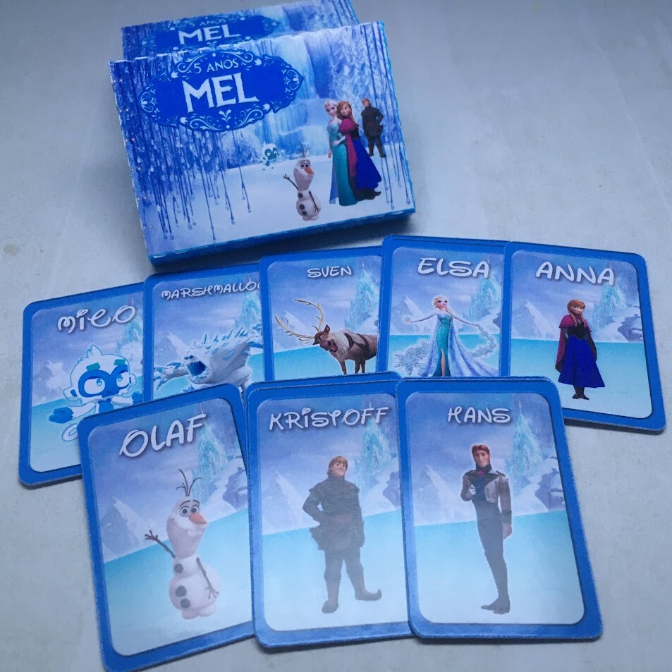 Mini jogo do mico e jogo da memoria 2 em 1 - Frozen