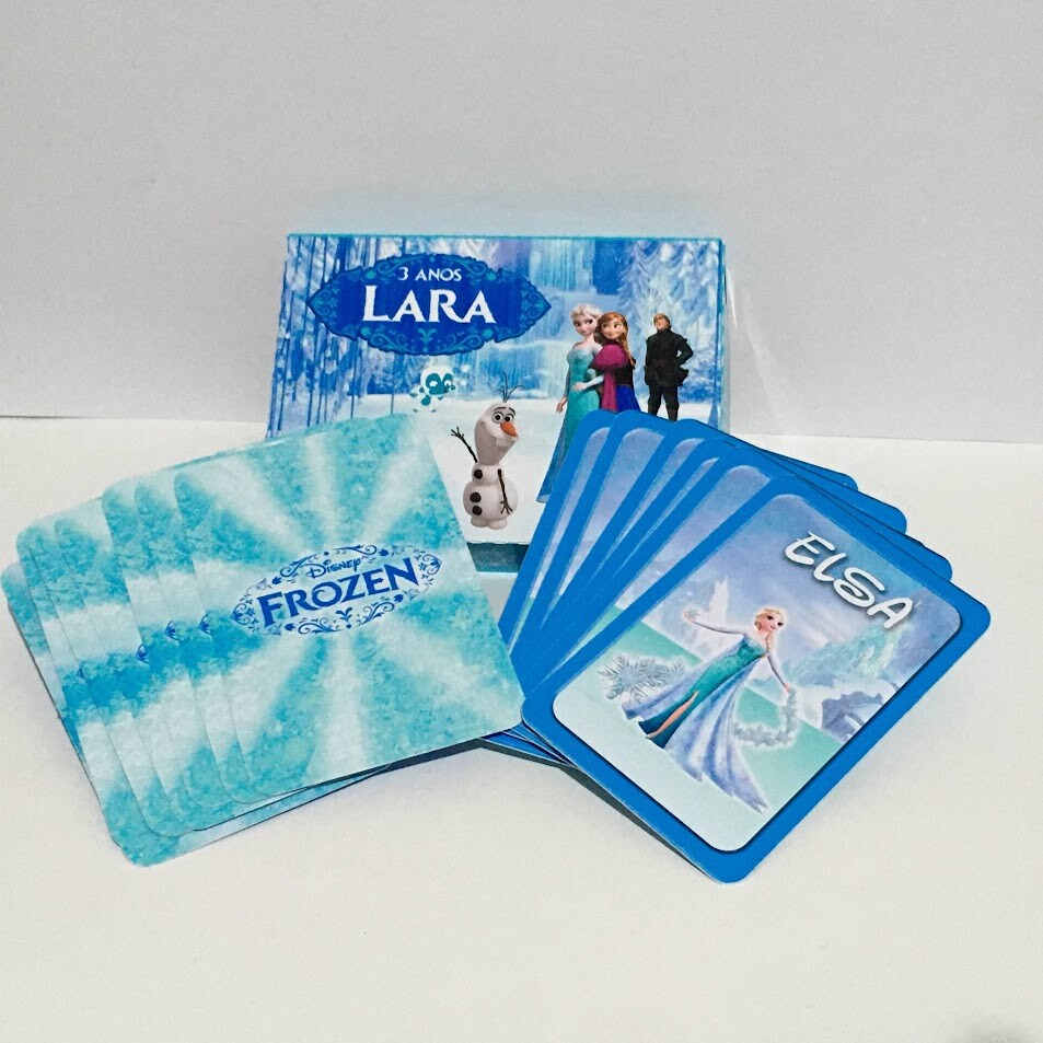 Jogo do mico e jogo da memória Grande 2 em 1 - Frozen