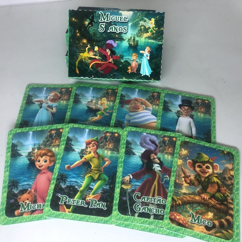 Jogo do mico e jogo da memória Grande 2 em 1 - Peter pan